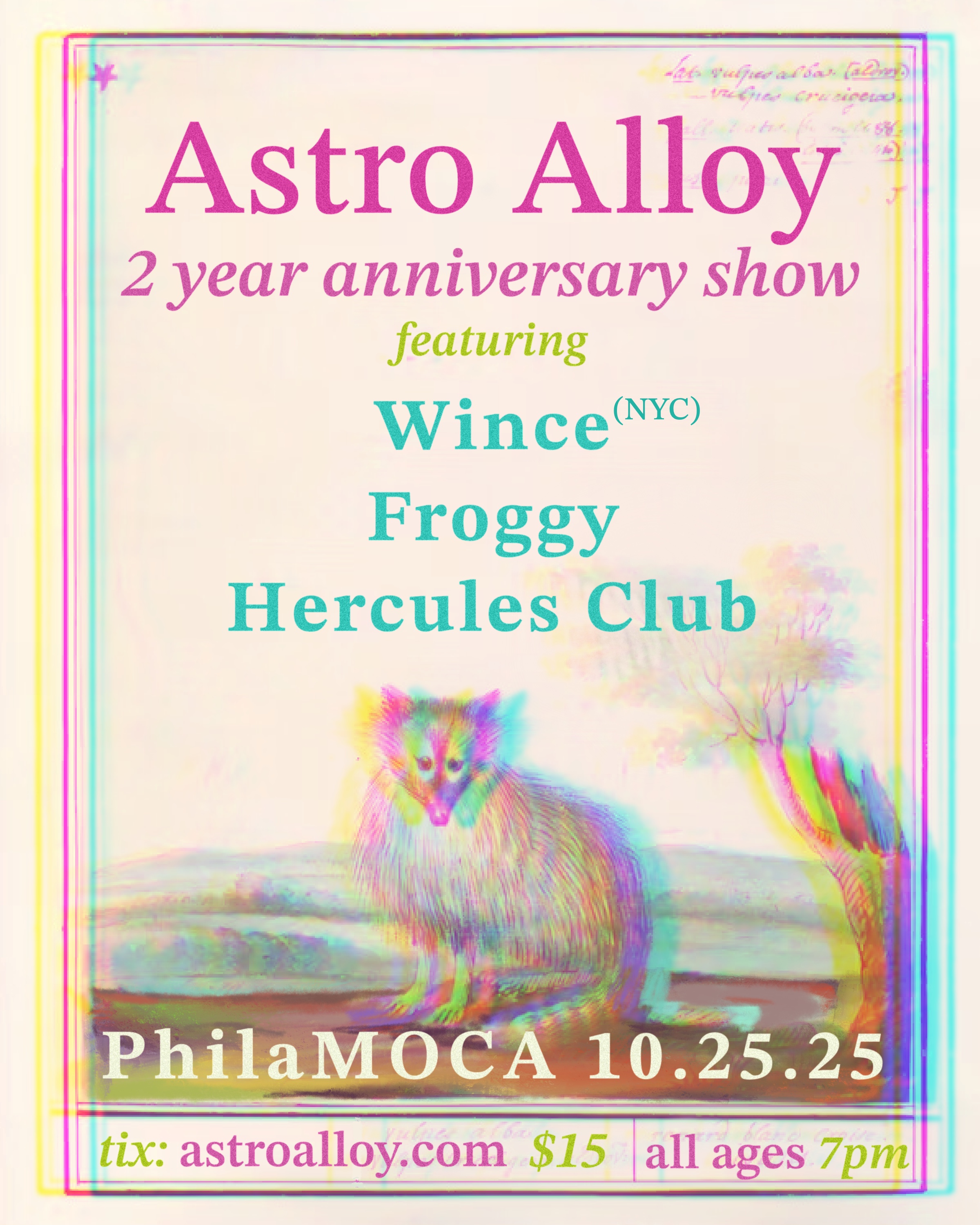 October 25th show at PhilaMOCA